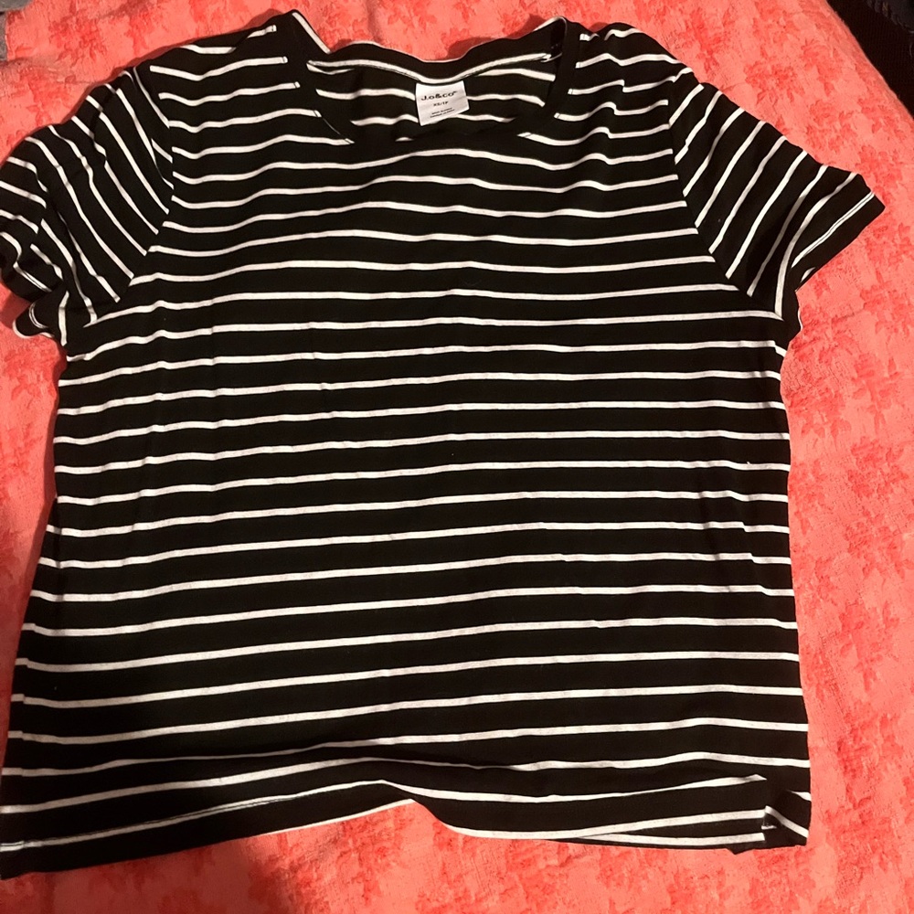 Black and White Striped T-Shirt